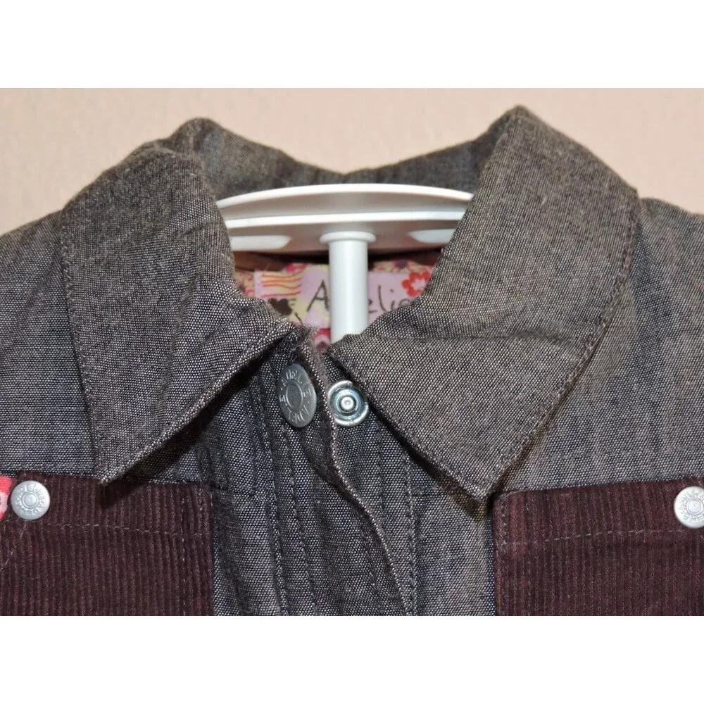 Adelie Quilted Denim Jacket French Designer Boutique Top Toddler 3T Outerwear - Picture 3 of 8